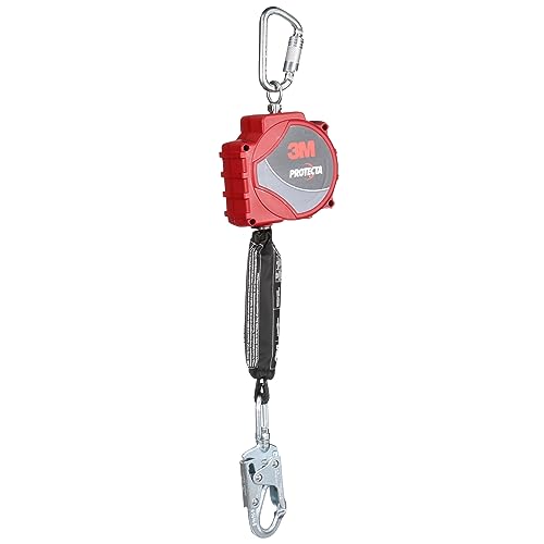 Image of 3M Protecta Self-Retracting Lifeline with Carabiner 3100516, Web, Steel Swivel Snap Hook, 20 ft.