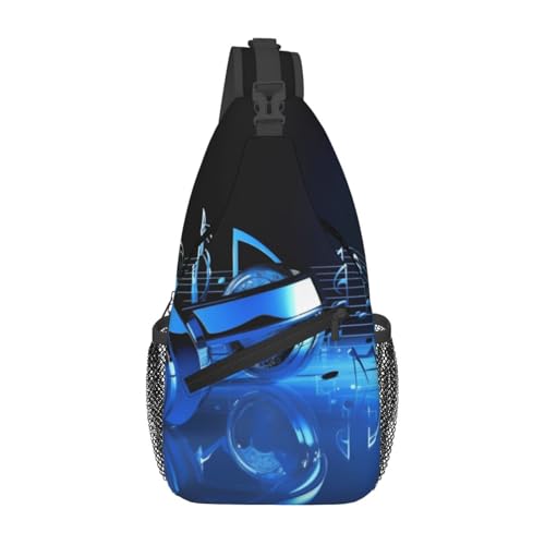 Mochila de Pecho Cruzada Negra miniatura 1