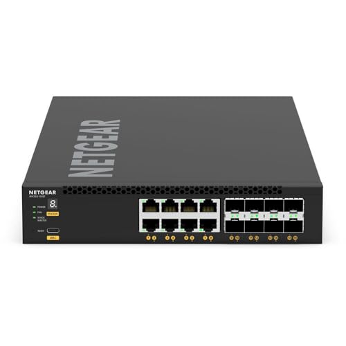Image of NETGEAR M4350 Series M4350-8X8F 16 Port Switch XSM4316-100NES | L3 Managed Stackable | 8x10GBase-T + 8x1G /10G SFP+ | Rack-Mountable | Cloud Care's 3 Year Warranty SupportPlus Included