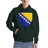 retro bosnia ed erzegovina emblema nazionale linea emblema nazionale stampa felpa uomo confortevole pullover felpa uomo con coulisse casual felpe con cappuccio per uso quotidiano attività ricreative