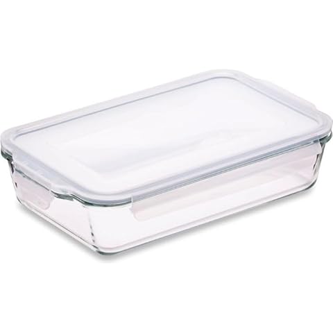 Large Glass Lasagne Dish with Airtight Lid Cover