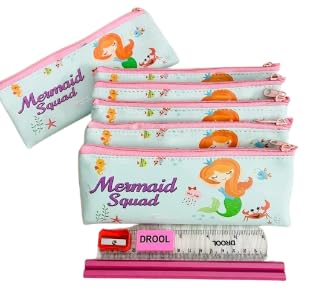 TERA 13 Return Gifts for Girls Pencil Pouch (6 Pcs) Mermaid Stationary Pouch for Kids | Pencil Case | Pouch with Pencil Eraser School Stationary Items for Girls (B0BS9Q75K3) Amazon Price History, Amazon Price Tracker