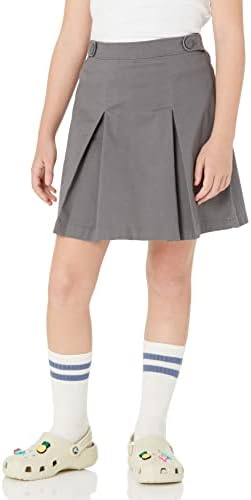 Amazon Essentials 여아용 플리츠 유니폼 치마바지, 내장 반바지, 풀온 신축성, 멀티팩 — 사진 2