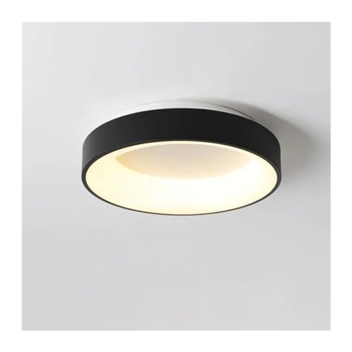 Plafonnier chambre noir abat-jour rond ideal salle d'etude