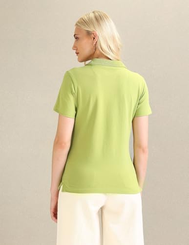 Image of U.S. Polo ASSN. Women's Cotton Regular Fit Solid Polo Shirt