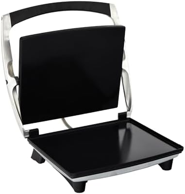 IMUSA 12”x 10” Inches Stainless Steel Panini Press Sandwich Maker With Ceramic Nonstick Plates