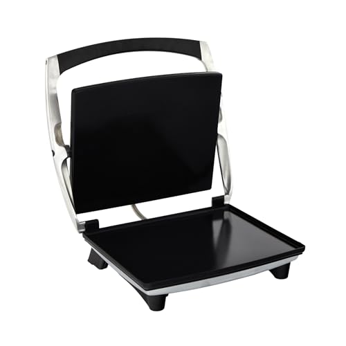 IMUSA 12”x 10” Inches Stainless Steel Panini Press Sandwich Maker With Ceramic Nonstick Plates