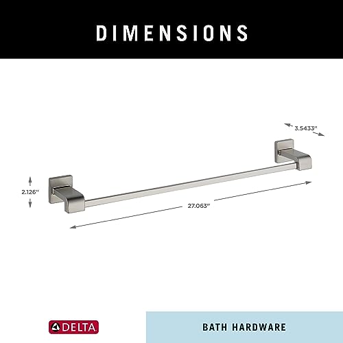 Image of Delta Faucet 77524-SS Ara 24inch Towel Bar Rack, Brilliance Stainless Steel