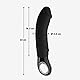 FUN FACTORY XXL-Vibrator BIG BOSS (Schwarz), Realistischer Dildo mit Vibration, Sexspielzeug für Frauen – 100% medizinisches Silikon, Made in Germany - hochwertig & hautfreundlich