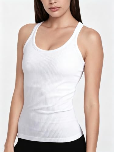 Image of sphinx cat Yoga Racerback Tank Top for Women with Built in Bra,Women's Padded Sports Bra Fitness Workout Running Shirts