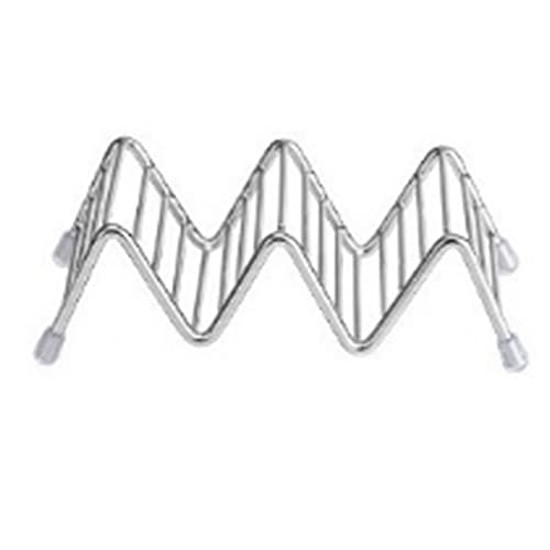 Leapiture Stainless Steel V Shaped Taco Holder Taco Stand Food Rack Exquisite Workmanship for Home Pancake Corn Roll Spring Roll (2-3grids)