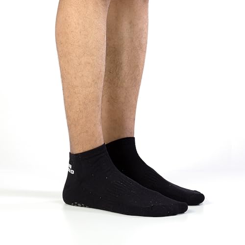Kit 3 Pares Meia Antiderrapante Unissex Masculina Feminina Pilates Yoga Hidroginástica Esportes (BR,