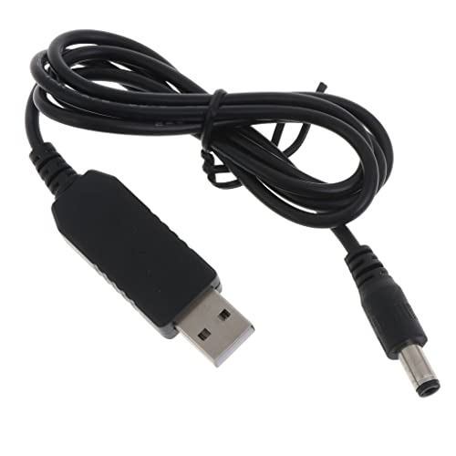 Mllepjdh - Cable adaptador de voltaje USB de 5 V a 9 V, 5,5 x 2,1 mm, conector convertidor para enrutador USB a enchufe adaptador USB a cable de alimentación de 9 V USB a adaptador de enchufe USB a