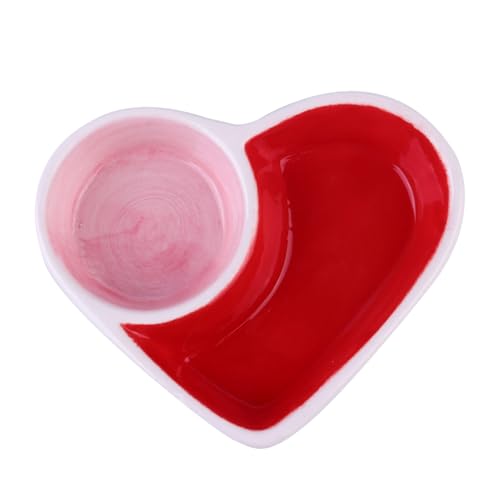 COMPUKAS 小動物用製食器 小型ハムスター専用フードボウル 食べこぼし防止設計 ペットテーブルウェア 干し餌 新鮮野菜対応 多機能仕切り付き