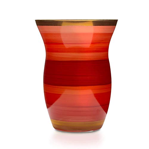 Angela New Weense werkplaats Monika Tomato vazen van gekleurd glas, rood, 13 cm - Afbeelding 3