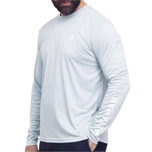 Men's UV Sun Protection T-Shirt UPF 50+ Long Sleeve Fishing Boating Running Quick Dry Lightweight - Main Image
