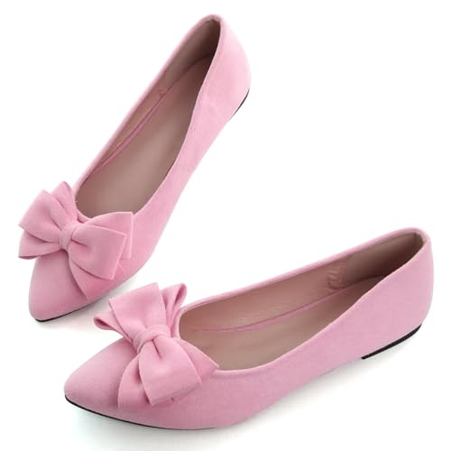 Image of Dear Time Women's Ballet Flats Dress Ballet Shoes Slip on for Office Work Comfortable Shoes