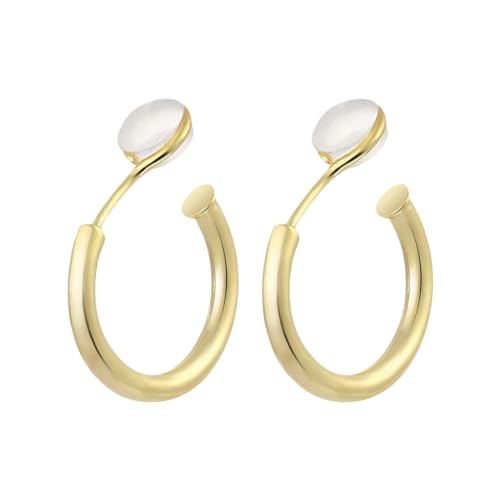 Boucles d'oreilles Clip de Cerceau en Cuir parfaites pour vos soirées et le bureau