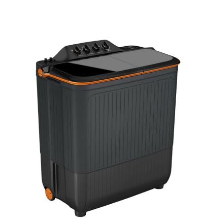 Image of Lloyd Havells Elante Pluss 12 Kg 5 Star Semi-Automatic Top Load Washing Machine (GLWS125EPHVG Dark Grey Tub With Orange Lids)