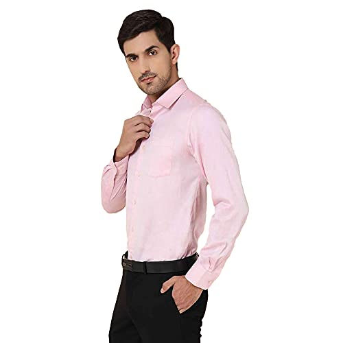 Image of Blackberrys Men's Cotton Solid Slim-Fit Formal Shirts