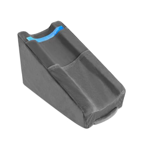 Hossmily Arm Elevation Pillow with 2 Pockets, Arm Wedge Elevation Pillow Excellent, Ergonomic Elbow Support Pillow for Sleeping Arm Pads Elbow Pillow with Removable Pillow Case-Gray