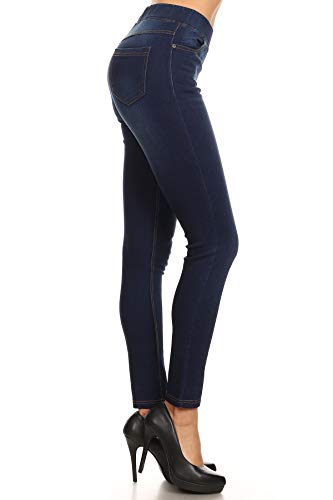 Women's Skinny Jeans Elastic Waist Pull On Jeggings Denim Pants with Pockets Regular - Plus Size2