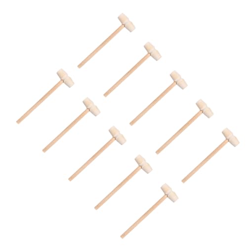 FELTECHELECTR Mini Hammers Set 25pcs Wooden Mallets Crab Mallets Toy Mini Beat Hammers