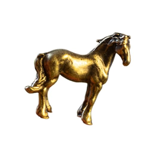ミニチュア合金馬の像の彫刻ホームオフィスの棚の机の装飾と創造的なディスプレイ家の装飾の彫刻