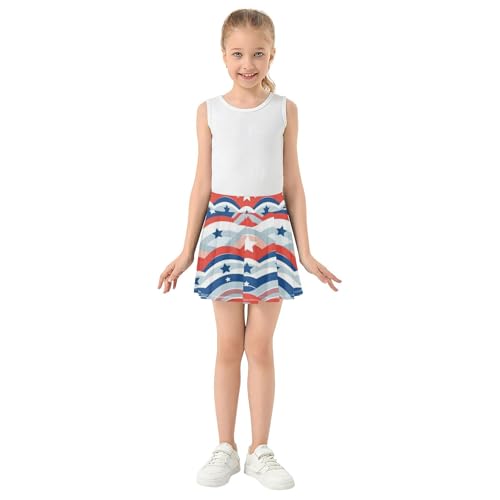 Girls Tennis Skirts with Built in Shorts Flowy Girl Skort Kids Pleated Skort with Pockets3