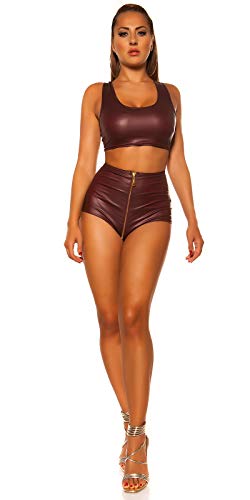 Koucla Gogo Wetlook hotpants voor dames met rits - Image 7