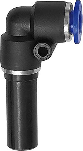 Raccord en L 6 mm pour tuyau extérieur Ø 6 mm Pression max. 15 bar, plastique.