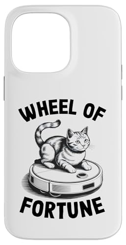Wheel Of Fortune Robot Aspirapolvere Divertente Gatto Custodia per iPhone 14 Pro Max