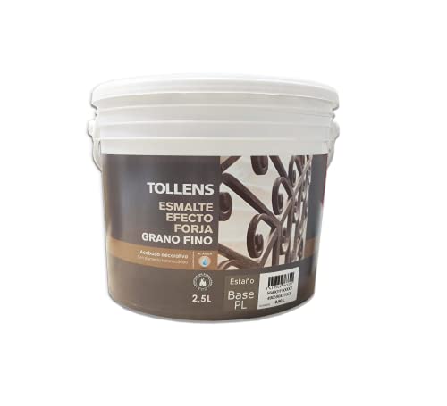 ESMALTE FORJA AL AGUA TOLLENS NEGRO FORJA 2,5 L.