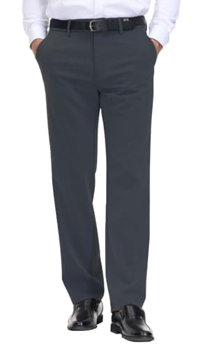 Image of Soojun Men's Classic Fit Flex Waist Flat Front Dress Pant