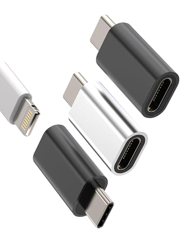 Adaptador Tipo C a Lightning Hembra USB C Macho Accesorios Cargador Cable Conversor Type-C Jack (3 Pack) Convertidor Para Apple iPhone15 Pro Max Plus Para iPad 10 Air4/5 Compatible con Samsung Adapter