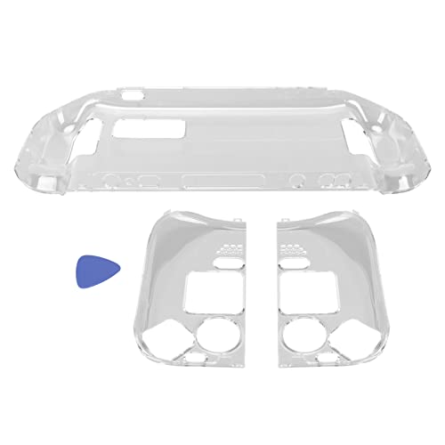 Nicoone Funda para Consola de Juegos, diseño Dividido Transparente, Resistente a caídas, Carcasa Protectora para Gamepad para Steam Deck, fácil de Usar Cover