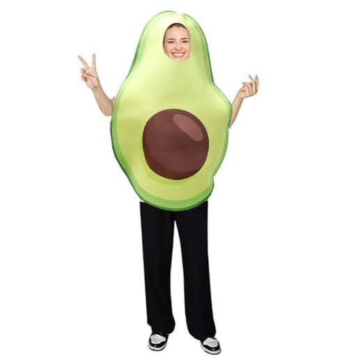 Muteitt Disfraz De Aguacate para Adultos, Disfraz De Fruta De Halloween, Trajes De Pareja, Disfraz De Carnaval, Disfraz De Escenario Actuación