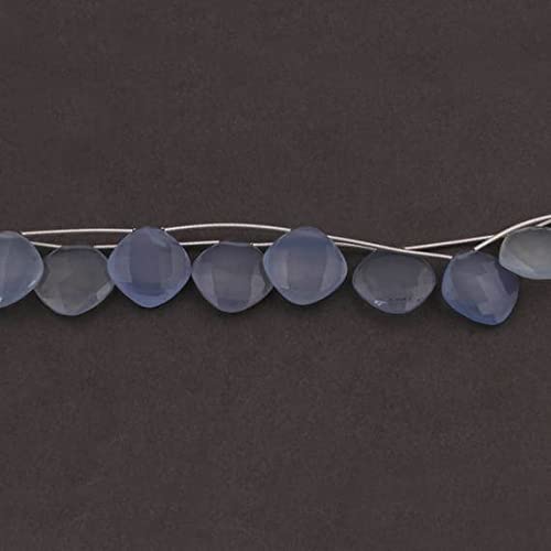 Perles chalcédoine lavande 20mm, créez vos bijoux d'été romantiques