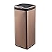 Bote De Basura Inteligente Moderno, Sensor Automático Cubo De Basura Anti-Olor Moda Hogar Baño Acero Inoxidable Recargable Cubo De Basura 25L (Color : Oro, Tamaño : 25L)