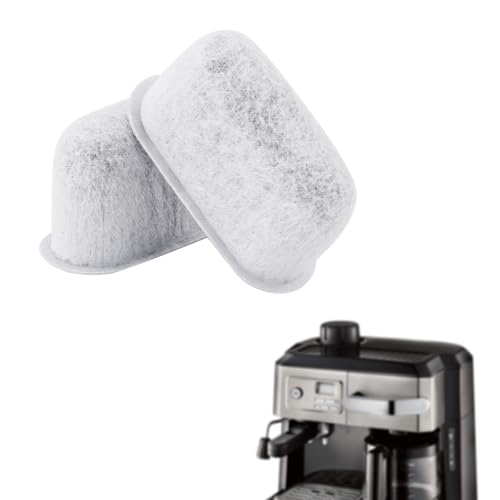 2pcs Espresso Machine Filters for Delonghi, Super Strong Adsorption Activated Charcoal Water Filter Pod Accessories Espresso Machine Filter Replacement Parts for 7313285779 for Delonghi