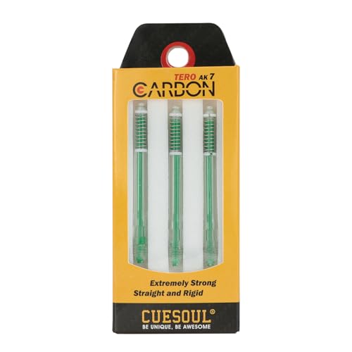 CUESOUL TERO AK7 Carbon Dart Shafts/Stem Built-in Spring Telescopic,Set of 3 pcs