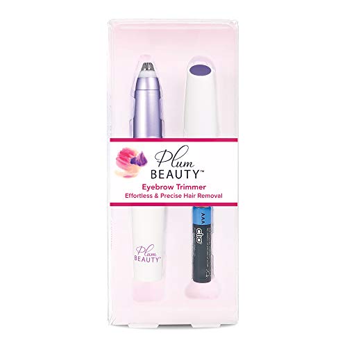 Plum Beauty Eyebrow Trimmer, Facial Hair Remover for Women, Precision Brow Shaper with Protective Cap, Face Hair…: retailer-supplied image