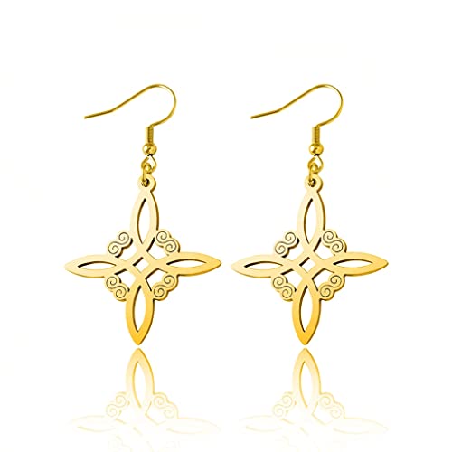 Alloy Drop Earrings Amulet Witch Knot Earring Fashion Jewelry