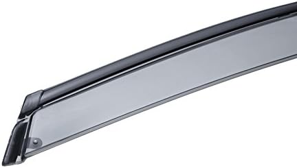 WellVisors Window Visors Wind Deflectors Compatible with Dodge 2009-2020 Journey with Black Trim Rain Guards 3-847DG001