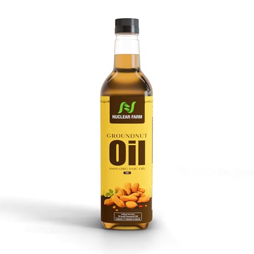 Image of Nuclear Farm Groundnut Oil, 100% Organic, Wood Pressed, 1 litre