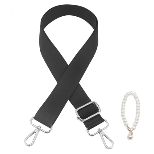 Image of Purse Strap Replacement Belt Shoulder Adjustable Wide Guitar Straps for Crossbody Bag Handbag 1.5 inch Balck
