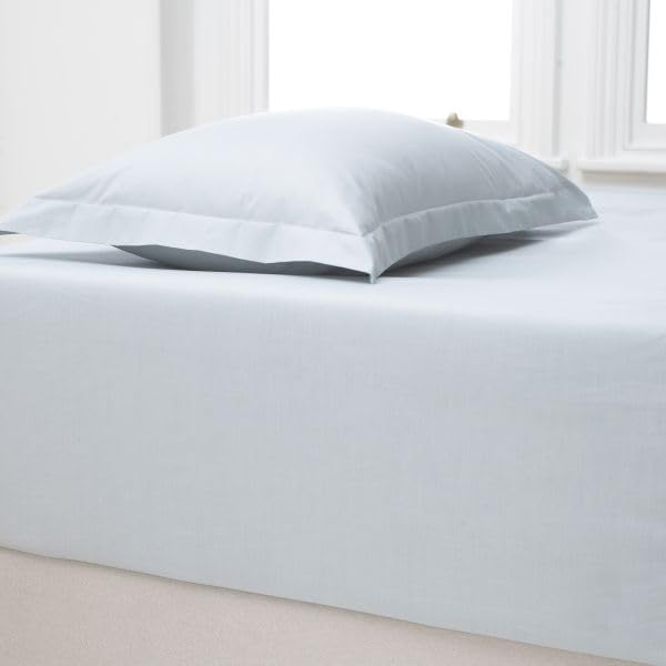 George 180 Thread Count Easy Care Fitted Sheet 30 Cm Deep (Silver Grey, King W152 x L200 Cm)
