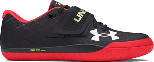 Under Armour Unisex UA Centric Grip Track Shoes - 3021862-004 - Black/Phoenix Fire/High/Vis Yellow3