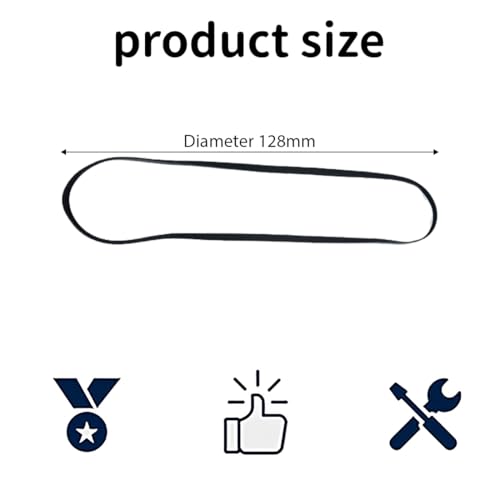 JEYORZY 2X Ersatzriemen für Plattenspieler, Plattenspieler-Gürtel, Plattenspieler Gummiband, Phonograph Ersatzgürtel, für Antriebsleistung und perfekten Musikgenuss, Recorder Teile, Phonograph Gürtel