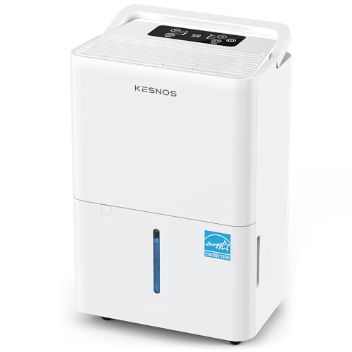 Image of Kesnos 2,500 Sq. Ft. Energy Star Dehumidifier for Basement with Drain Hose